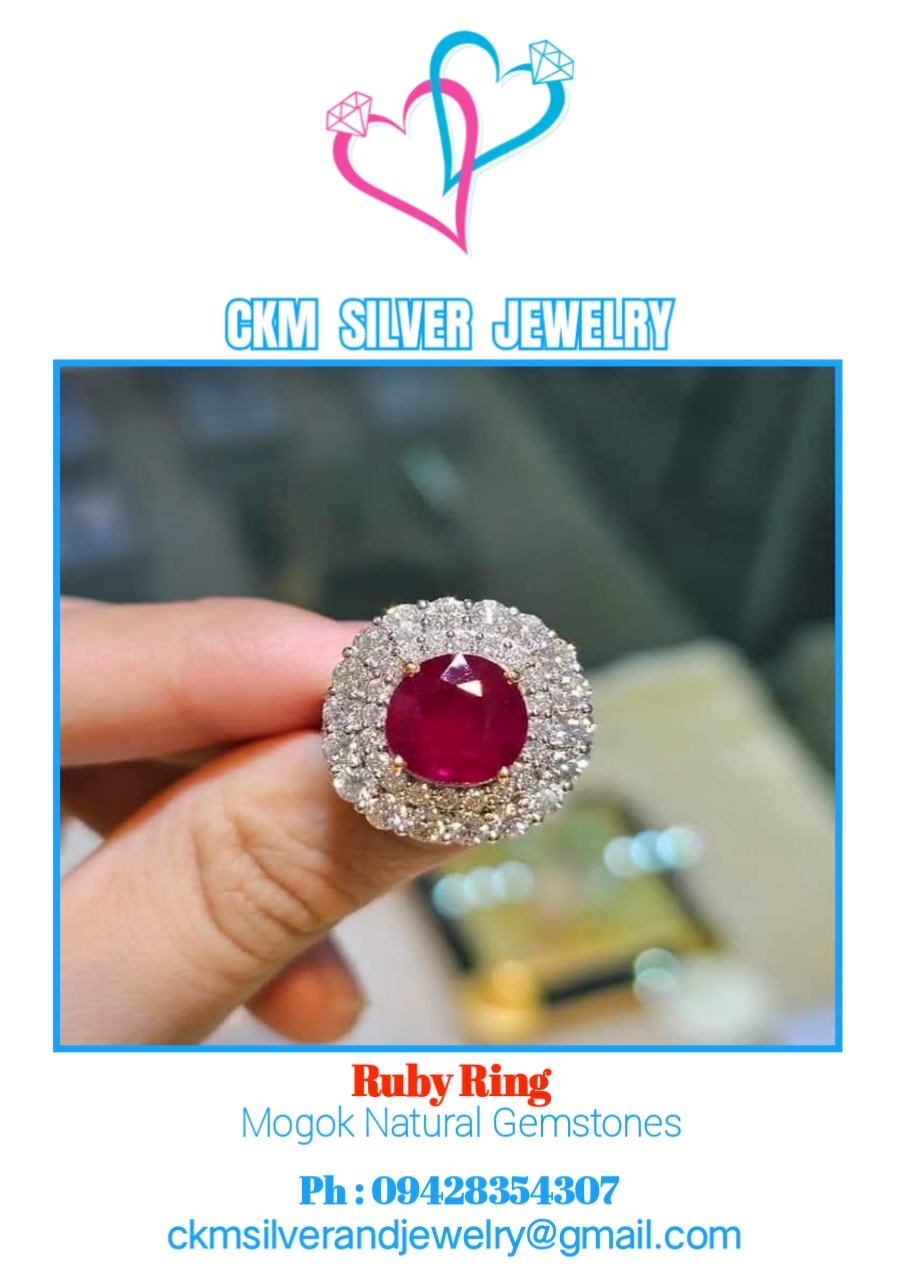 Ruby Halo Ring