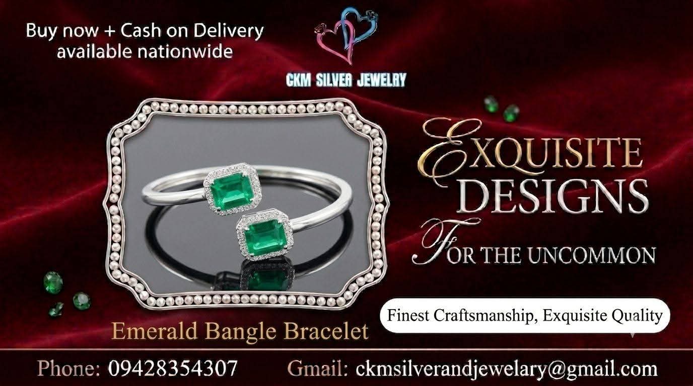 Emerald Bangle Bracelet